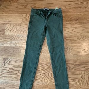 Zara dark green color jeans